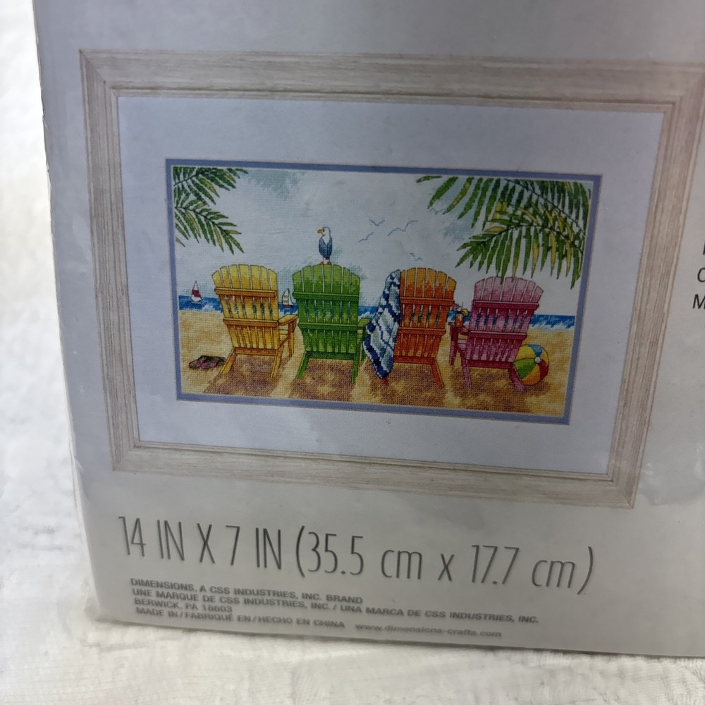 Dimensions Beach Chairs Counted Cross Stitch #70-35325